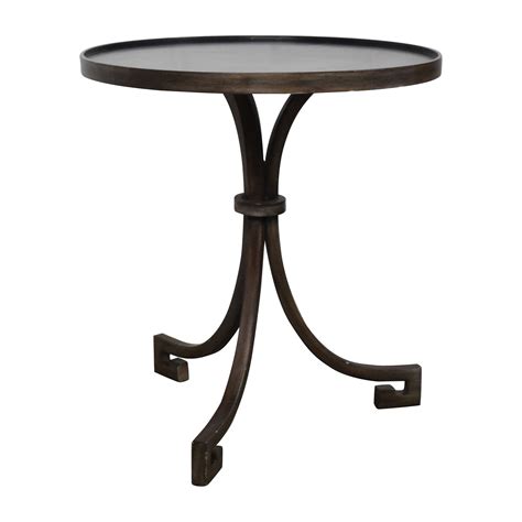 90 Off Round Metal Side Table Tables