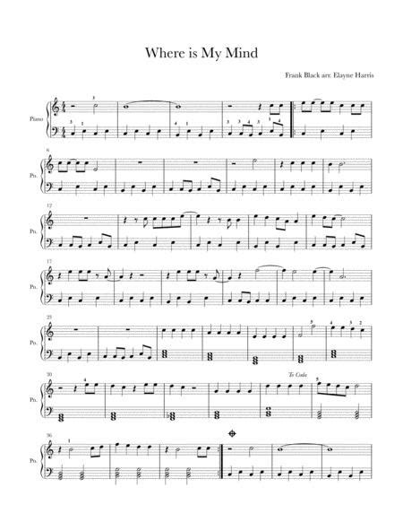 Where Is My Mind Sheet Music Pdf Download