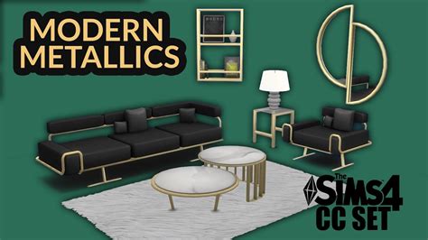 Modern Metallics Sims 4 Cc Set Announcing My First Sims 4 Custom
