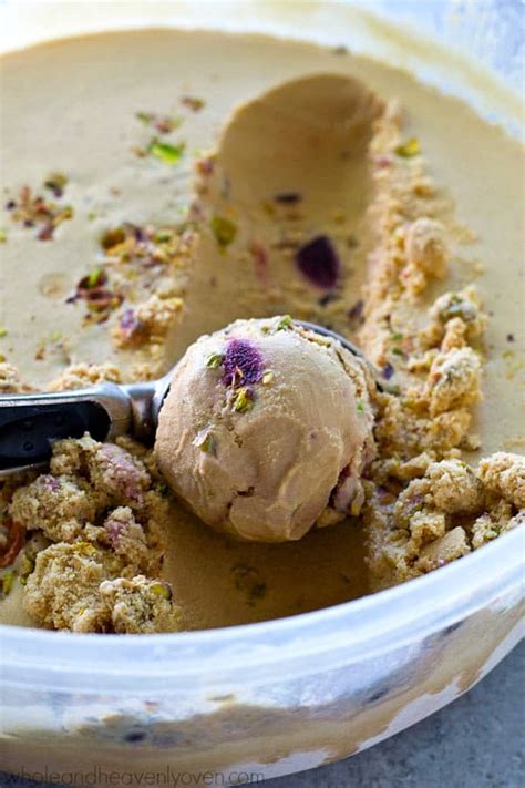 Roasted Cherry Pistachio Ice Cream Whole And Heavenly Oven