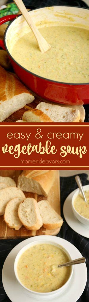 Easy Creamy Vegetable Soup Mom Endeavors