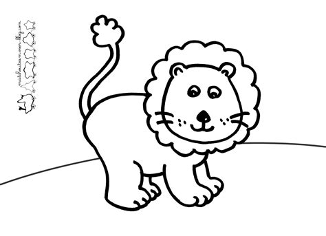 Coloriage Lion à Imprimer Pour Les Enfants Cp16225