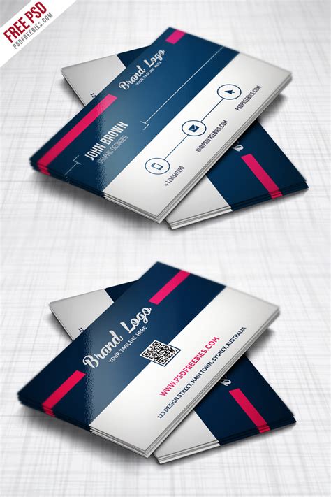 Easy to customize and ready to print. Modern Business card Design Template Free PSD ...