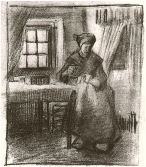 Vincent van Gogh Drawing Black chalk Nuenen March 1885 Kröller