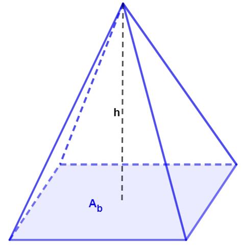 Volume Da Pirâmide Fórmula Exemplos Escola Kids