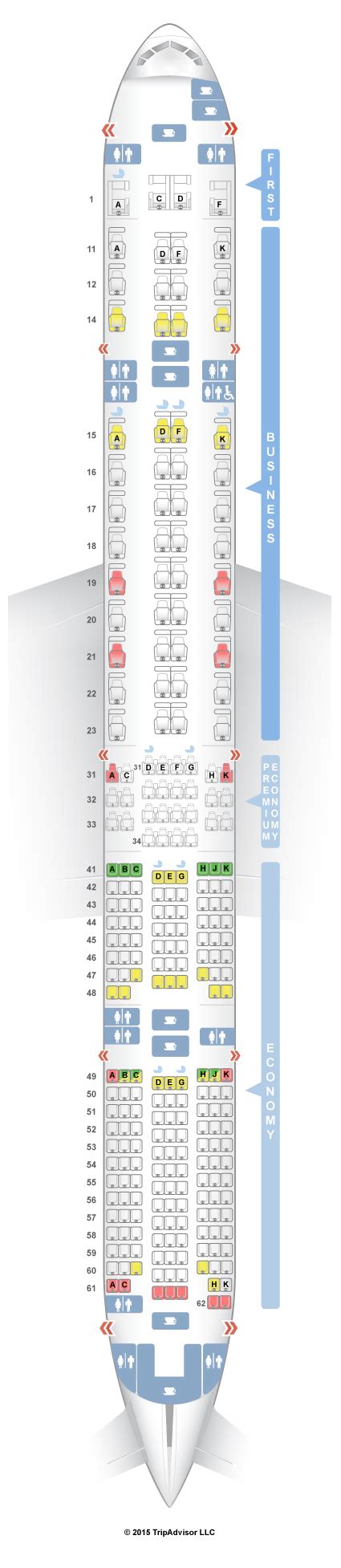 SeatGuru Seat Map Singapore Airlines Boeing ER W Four Class 22715 Hot