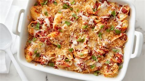 It's also the only recipe that's baked in the oven. Chicken Parmesan-Stuffed Shells | Recipe | Cooking recipes ...