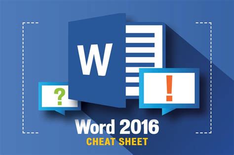 Word 2016 Cheat Sheet Computerworld