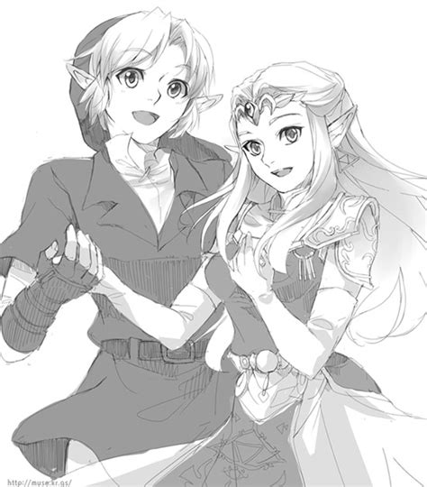 Link And Zelda The Legend Of Zelda Fan Art 29624996 Fanpop