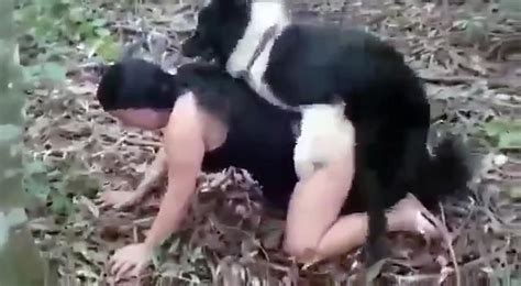 Horny Slut Fuck With Her Dog To A Naughty Walk In The