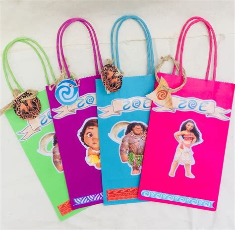 Personalized Moana Goodie Bags By Mvdsigns On Etsy