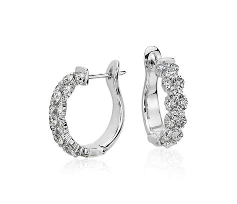They come with amazing offers and discounts. Garland Hoop Diamond Earrings in 18k White Gold (2 ct. tw ...