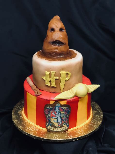 The final result looks like a deliciously gooey caramel pie. Harry Potter Themed Cake - Muellers' Bakery | Themed cakes ...