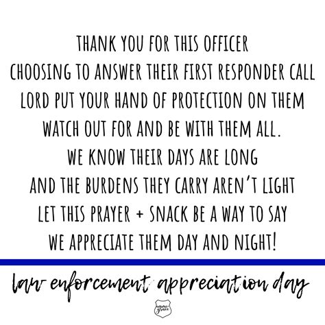 Law Enforcement Appreciation Day A Simple Printable Prayer Artofit