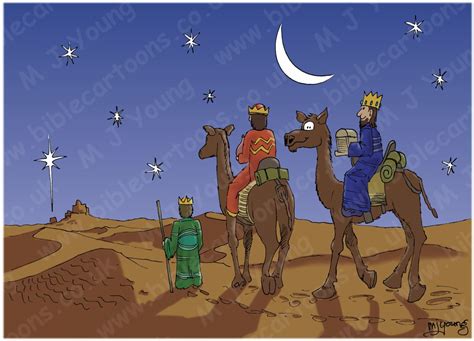 Bible Cartoons Matthew 02 The Nativity 3 Wise Men