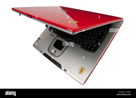 Ferrari Laptop Personal Computer Stock Photo Alamy