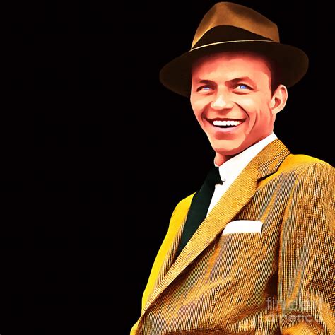 Frank Sinatra Old Blue Eyes 20160922v2 Square Photograph By Wingsdomain