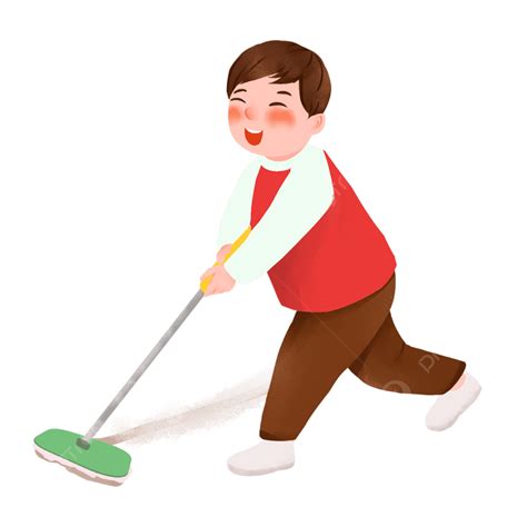 Boy Mopping The Floor Boy Boys Boy Png Transparent Image And Clipart