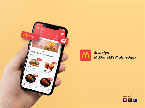 Redesign User Interface Of The Mcdonalds App Virtual Wallet By Arba