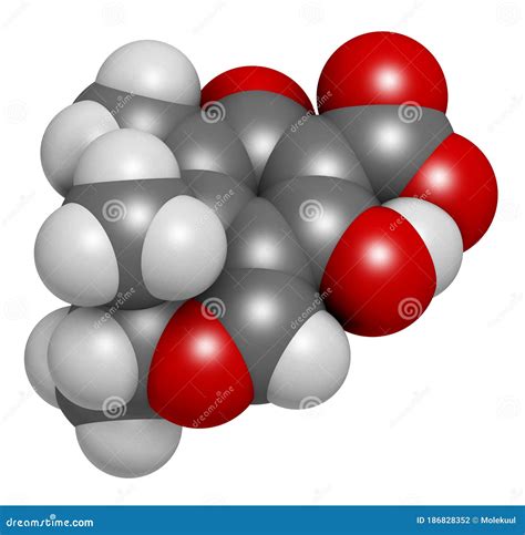 Citrinin Molecule Molecular Structures Mycotoxin 3d Model