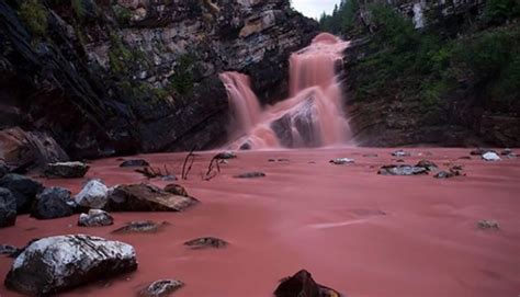 A Pink Waterfall Would Love To Visit This Soon Alberta Travel