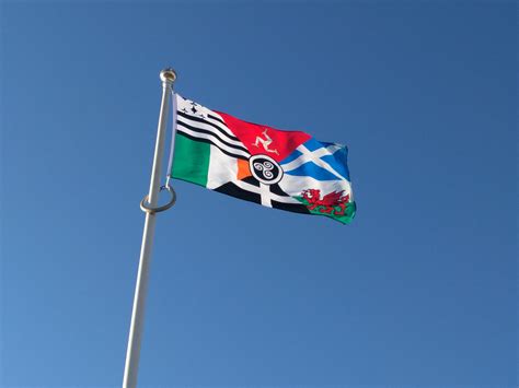 This Flag Is Flying Along The Promenade On The Isle Of Man Help