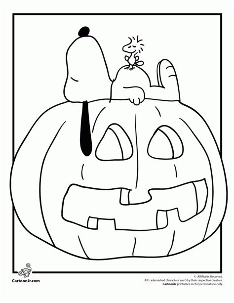 Snoopy Halloween Coloring Coloring Pages
