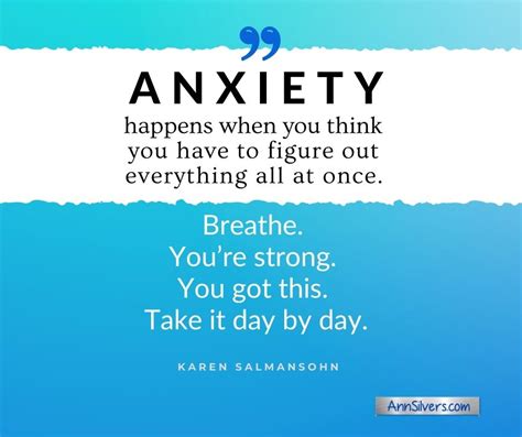 Best Anxiety Quotes Ann Silvers Ma