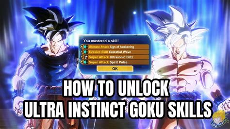 Dragon Ball Xenoverse How To Unlock Ultra Instinct Goku Skills Dlc