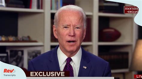 Joe Biden Interview Transcript Response To Sexual Assault Allegations