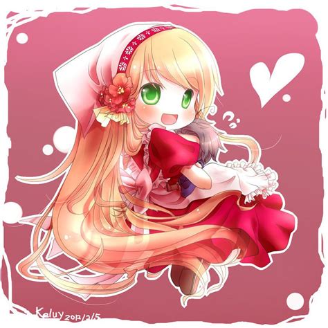 Happy Valentines Day Cute Kawaii Girl Anime Chibi Girl
