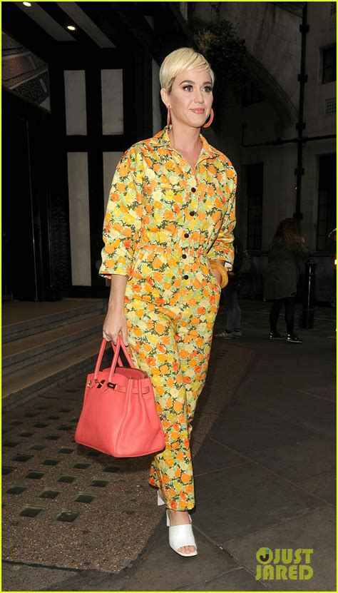 Katy Perry Wears Colorful Floral Jumpsuit For Day Out In London Photo