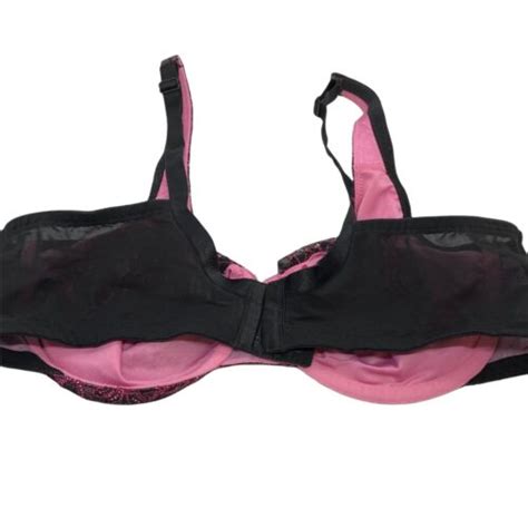 Cacique Lane Bryant Sz 40d Underwire Full Figure Fuschia Lace Bra