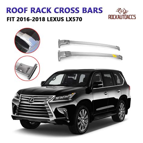 Rokiotoex Roof Rack Crossbars Side Rail Cross Bars Fit 2016 2018 2019
