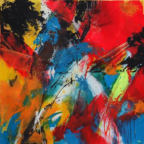 Speed I By Agnes Lang Movement Abstract Art Painting