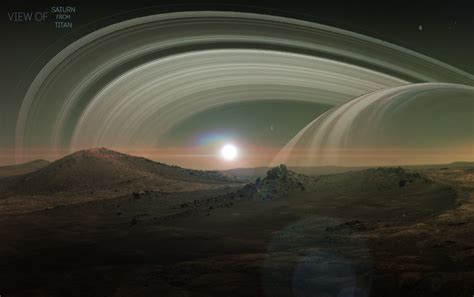 Artstation Saturn From Titan