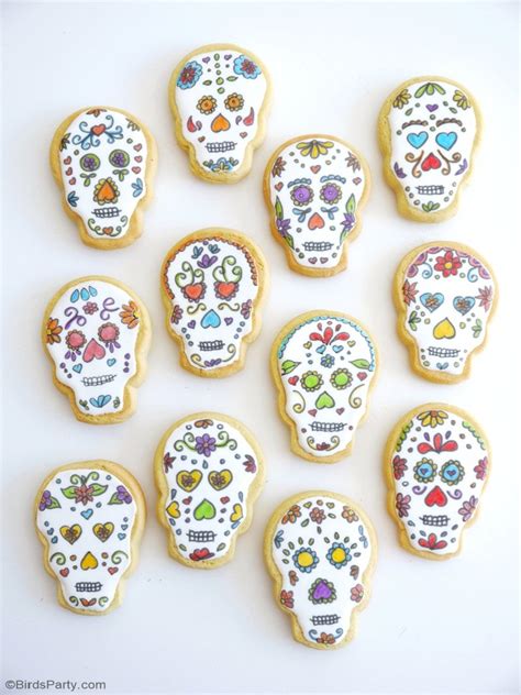 Sugar Skull Cookies Recipe Party Ideas Party Printables Blog