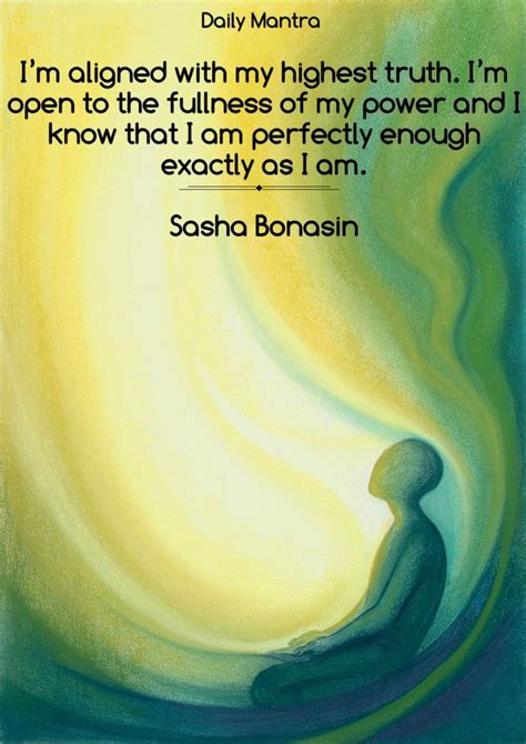Im Perfectly Enough Exactly As I Am Daily Mantra Higher Truth