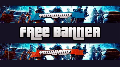 Gaming Youtube Banner Psd Free Download Imagesee