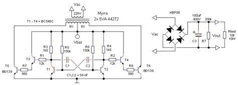 Simple Inverter Circuit Diagram Using Diode Transformer Circuit