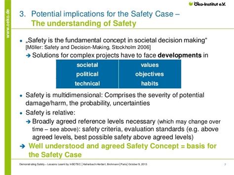 Demonstrating Safety Lessons Learnt By Insotec