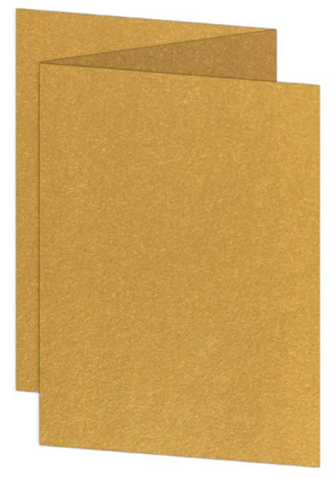 A7 Stardream Antique Gold Blank Cards Zfold 105lb Cover Lci Paper