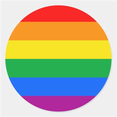 Lgbt Pride Flag Rainbow Flag Classic Round Sticker