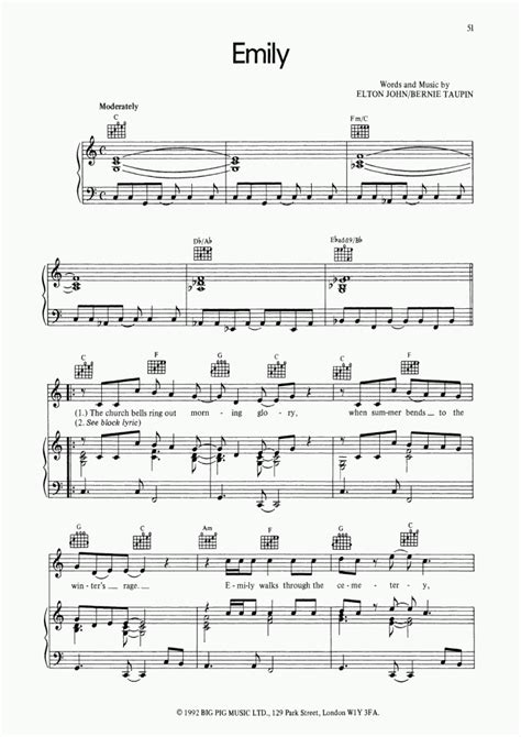 Emily Piano Sheet Music OnlinePianist
