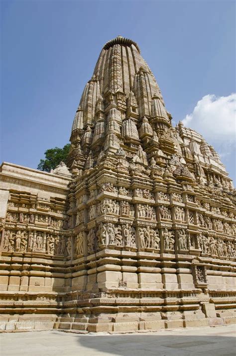 Parsvanath Temple Facade South View Eastern Group Khajuraho