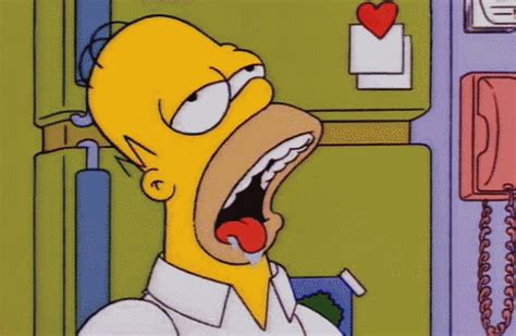 Via Giphy Homer Simpson The Simpsons Homer Simpson Drooling