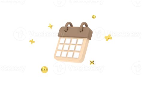 3d Minimal Calendar Icons Calendar Date Icon 18107282 Png