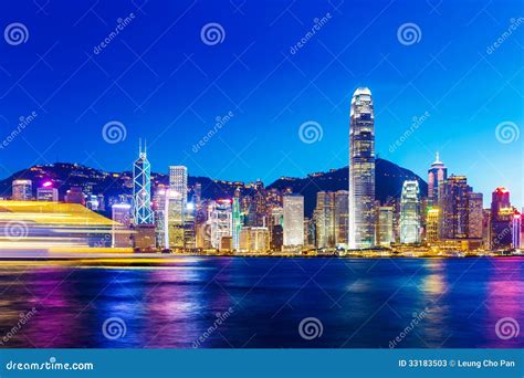 Hong Kong Landmark Stock Image Image Of Dusk Skyline 33183503