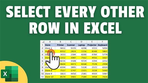 How To Select Alternate Rows And Columns In Excel User Guide Xltools