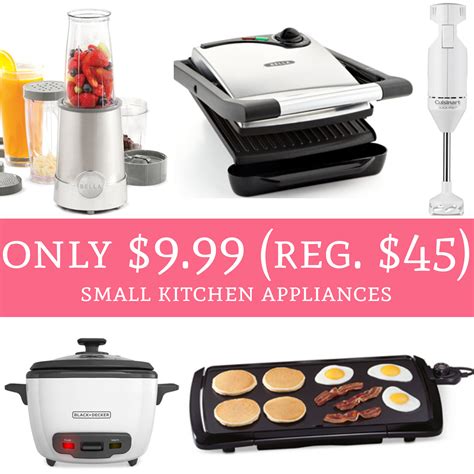 Find a variety of kitchen appliances for all of your cooking needs. HOT! Only $9.99 (Regular $45) Small Kitchen Appliances ...